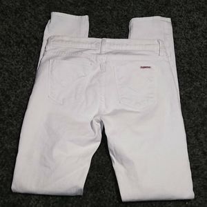 Hudson Gia Midrise Skinny Jeans White 27